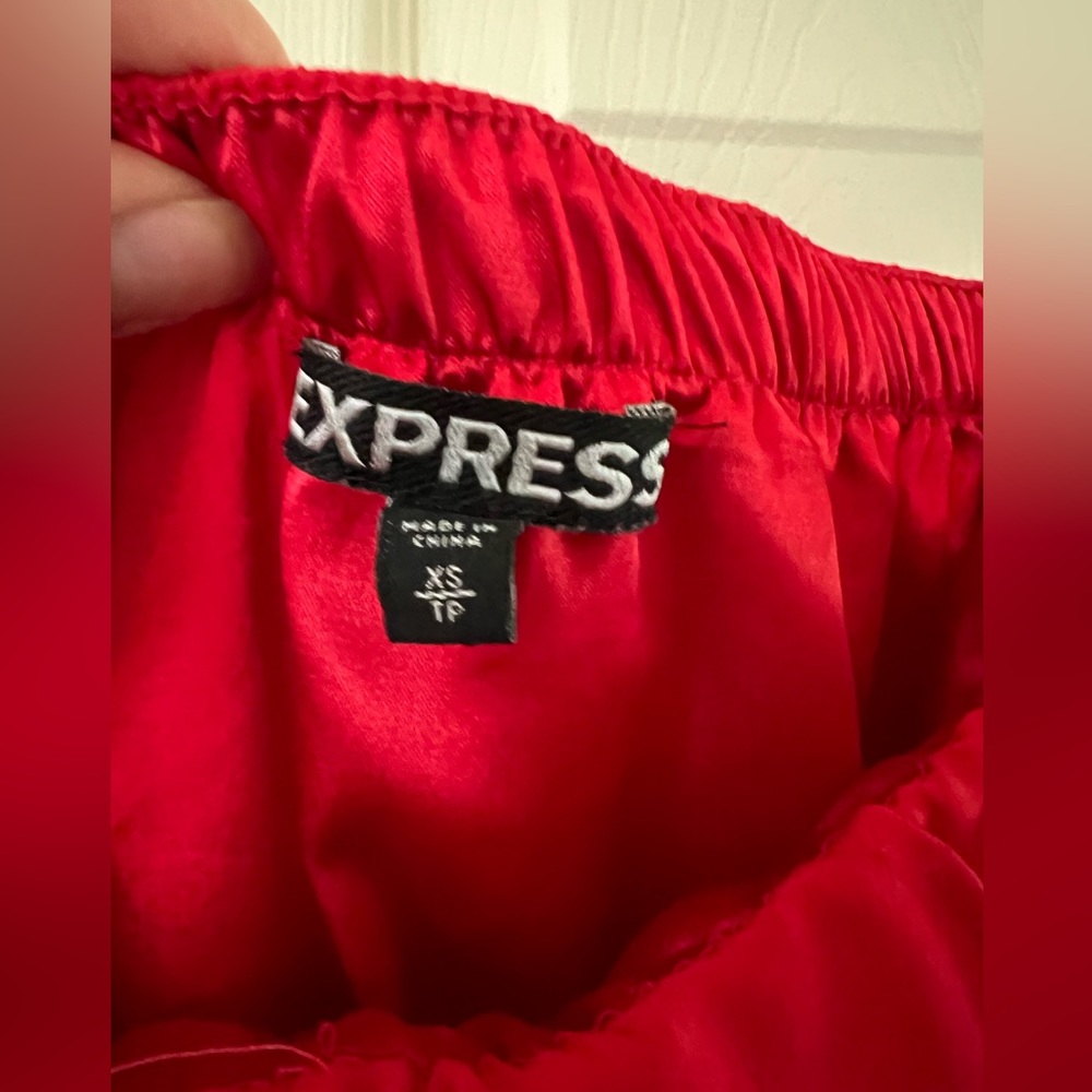 Express, Red Ruffle Romper - Picture 2 of 4